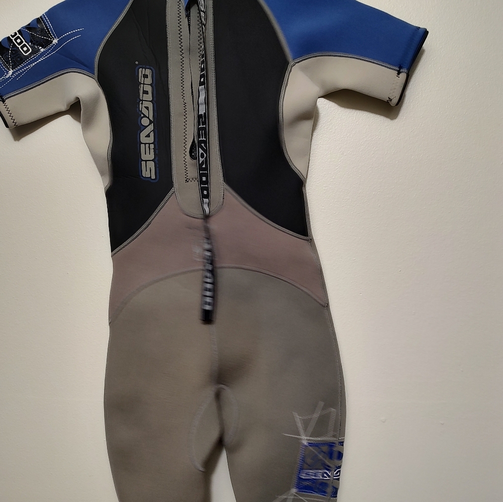 Sea-Doo  Grey Youth Short 4-Way Flex Neoprene Wetsuit